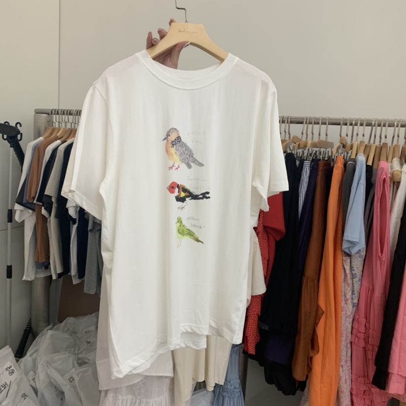 DOHWAJI韓國代購女士新品人氣時尚真品推薦熱賣休閑職業T恤DOHWAJIT恤圖色1