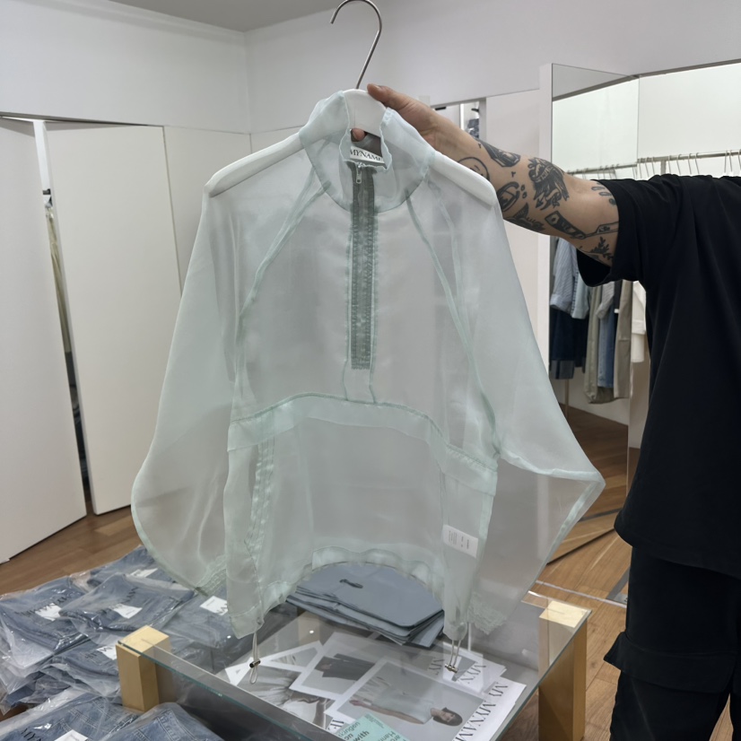 MYNAMEIS東大門直郵女裝新品25春夏休閑職業時尚衛衣不含內搭MYNAMEIS衛衣圖色1