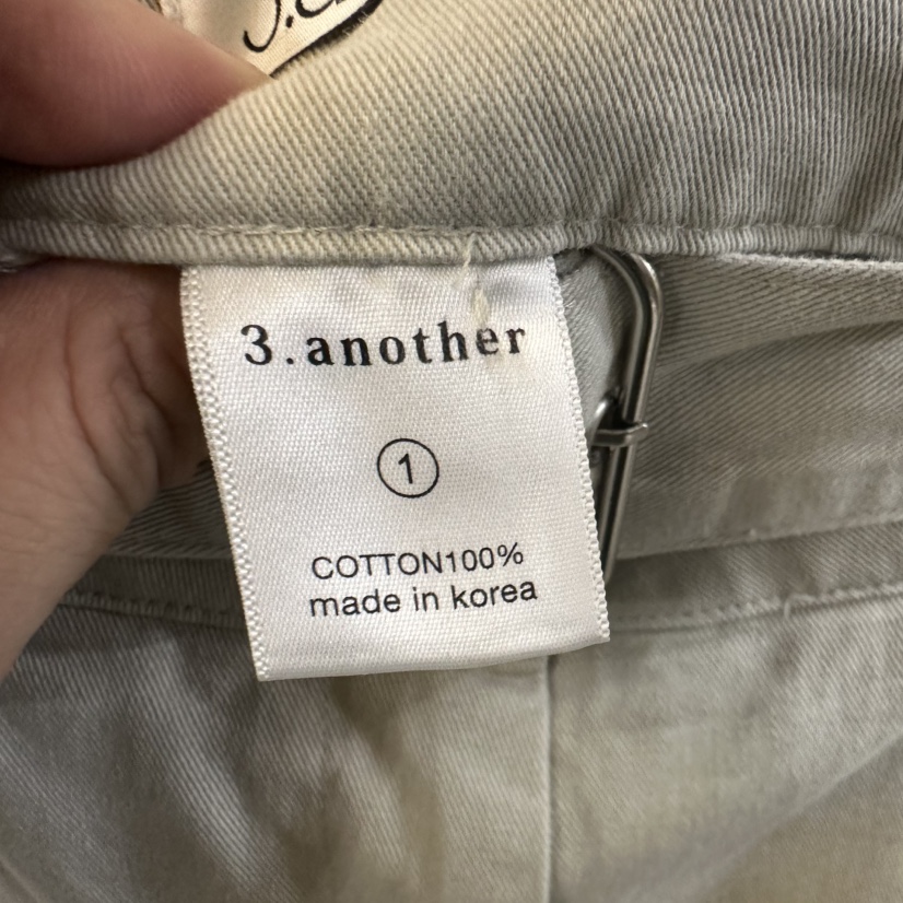 3 ANOTHER韓國直郵女士新品時尚25春夏職業熱賣休閑褲含腰帶3 ANOTHER休閑褲
