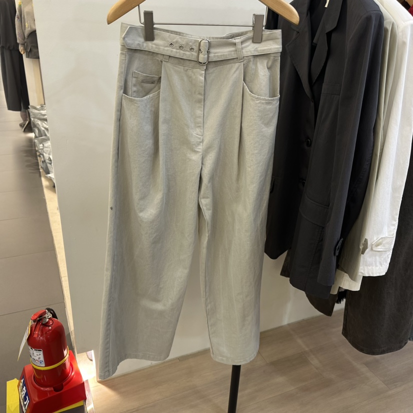 3 ANOTHER韓國直郵女士新品時尚25春夏職業熱賣休閑褲含腰帶3 ANOTHER休閑褲
