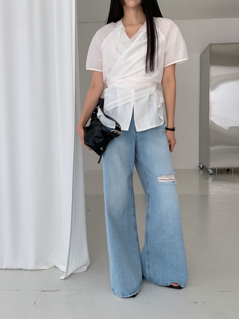 GOYOU直郵韓國代購㊣女裝新品休閑時尚推薦熱賣人氣襯衫蕾絲衫de goyou襯衫/蕾絲衫