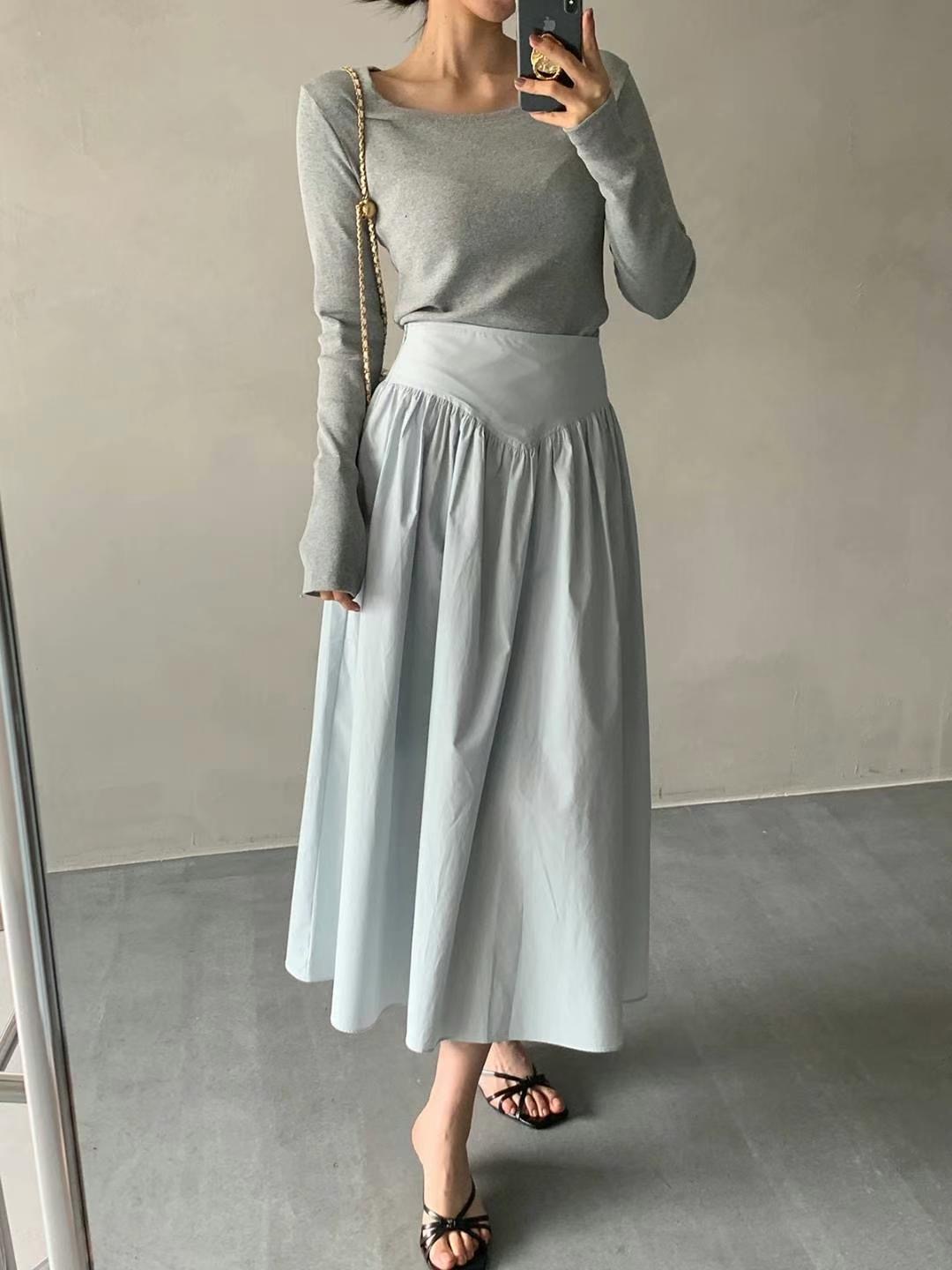 GLOWY韓國直郵㊣東大門實拍女裝新款熱賣25春夏人氣推薦長裙GLOWY長裙