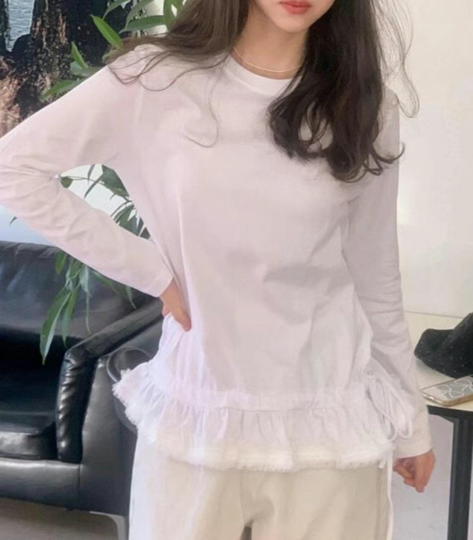 HAVE韓國直郵㊣女裝新款休閑時尚人氣推薦25春夏熱賣長袖T恤HAVE長袖T恤