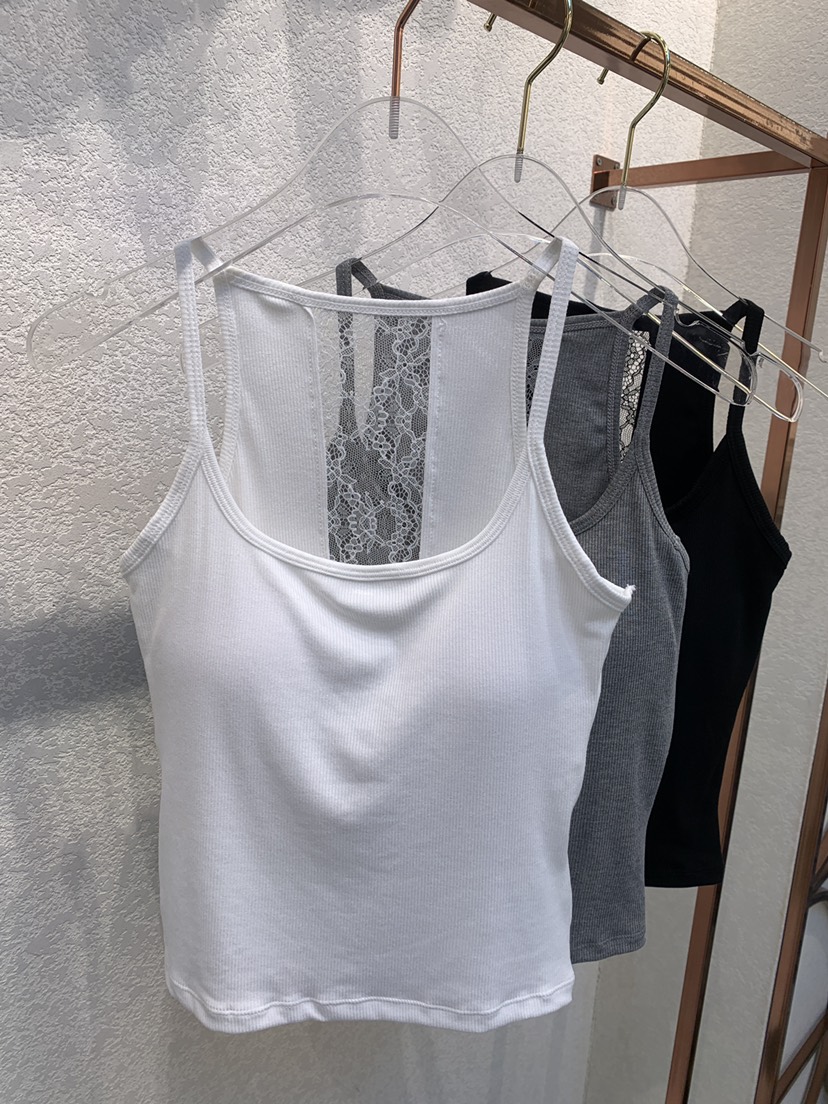 SYMBOL直郵韓國代購㊣女裝新款時尚人氣25春夏吊帶背心蕾絲SYMBOL吊帶/背心