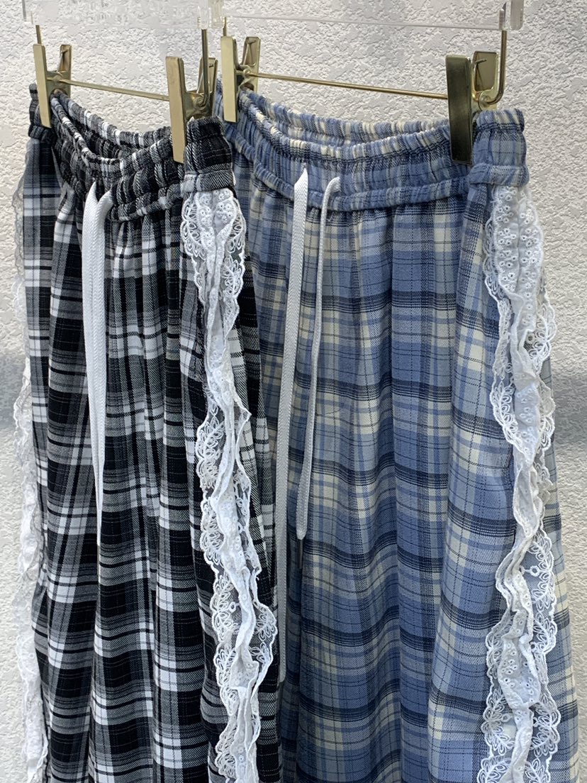 SYMBOL直郵韓國代購㊣女裝新款熱賣休閑推薦人氣休閑褲格紋SYMBOL休閑褲