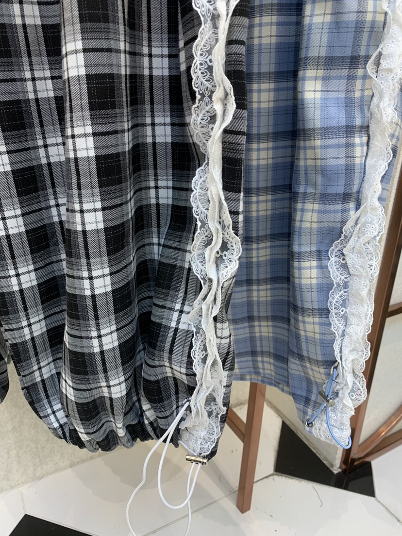 SYMBOL直郵韓國代購㊣女裝新款熱賣休閑推薦人氣休閑褲格紋SYMBOL休閑褲