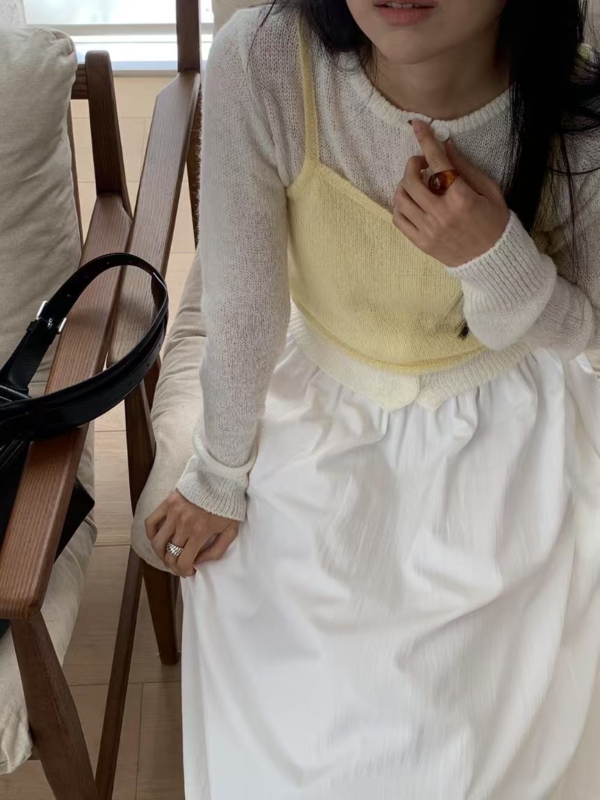 HANDER韓國直郵㊣女裝新品推薦休閑25春夏熱賣時尚人氣針織衫HANDER針織衫