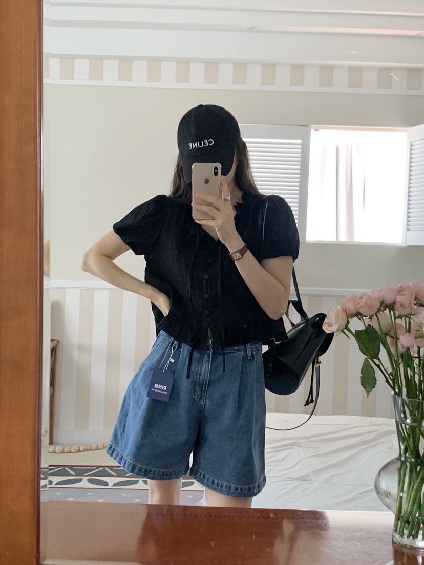 FORMSTUDIO韓國直郵㊣東大門實拍女裝新款休閑熱賣襯衫蕾絲衫FORMSTUDIO襯衫/蕾絲衫