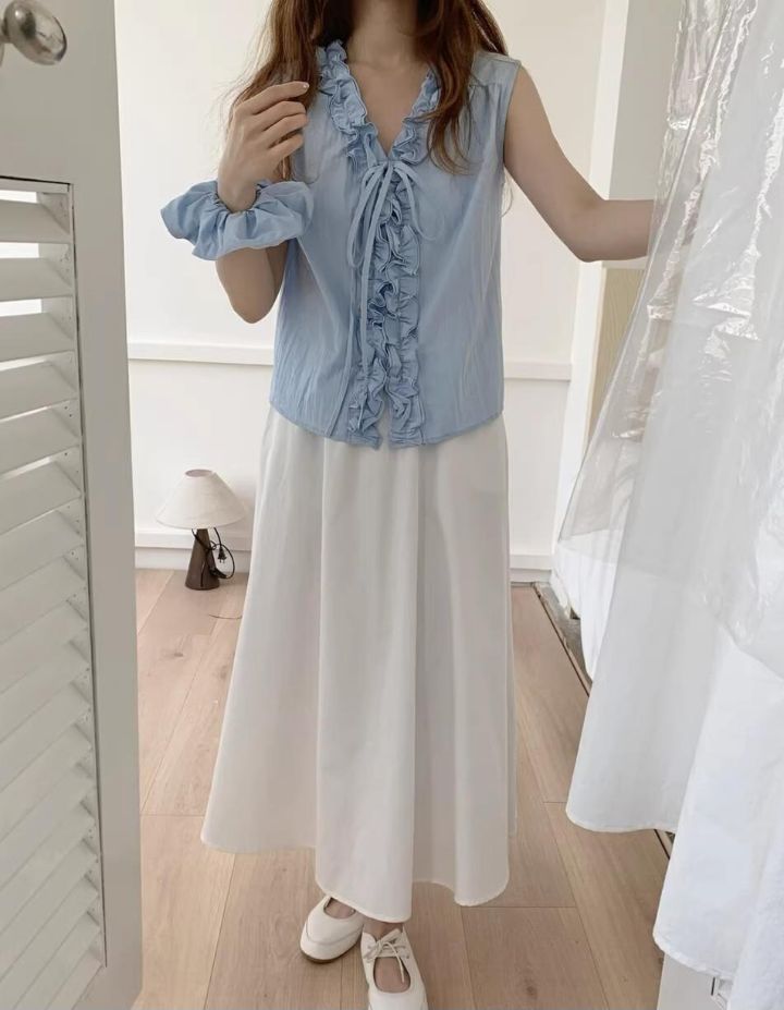 BELLINO293韓國直郵㊣東大門實拍女裝新品休閑時尚吊帶背心BOBBIE DOLL吊帶/背心
