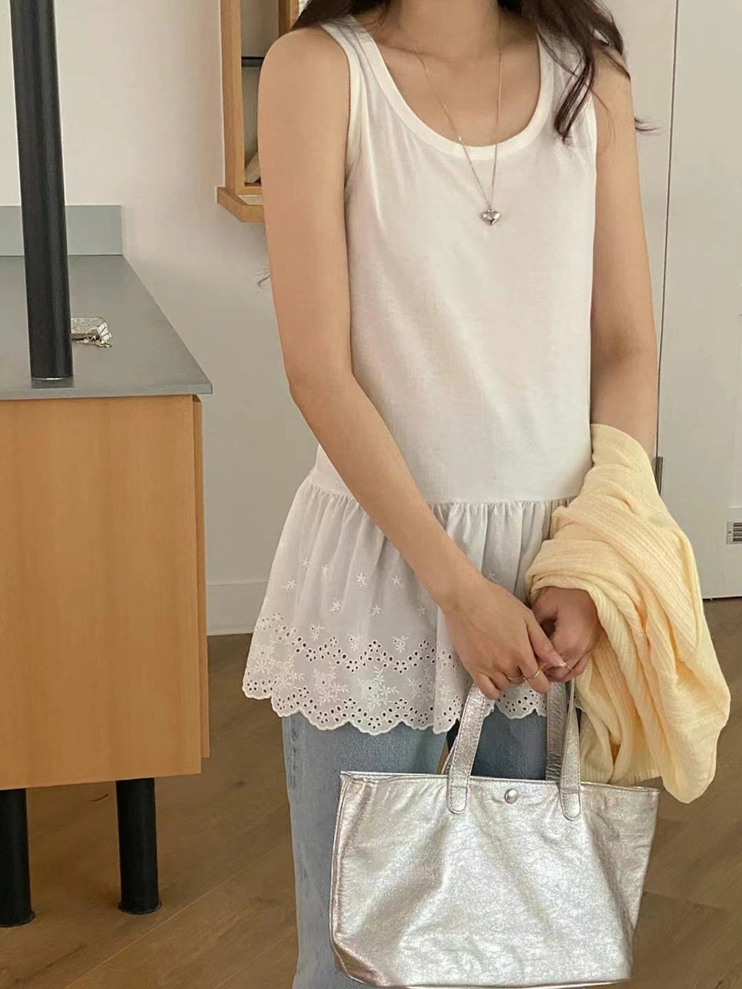 UNDERCOVER直郵韓國代購㊣女裝新款熱賣休閑人氣推薦吊帶背心UNDERCOVER吊帶/背心