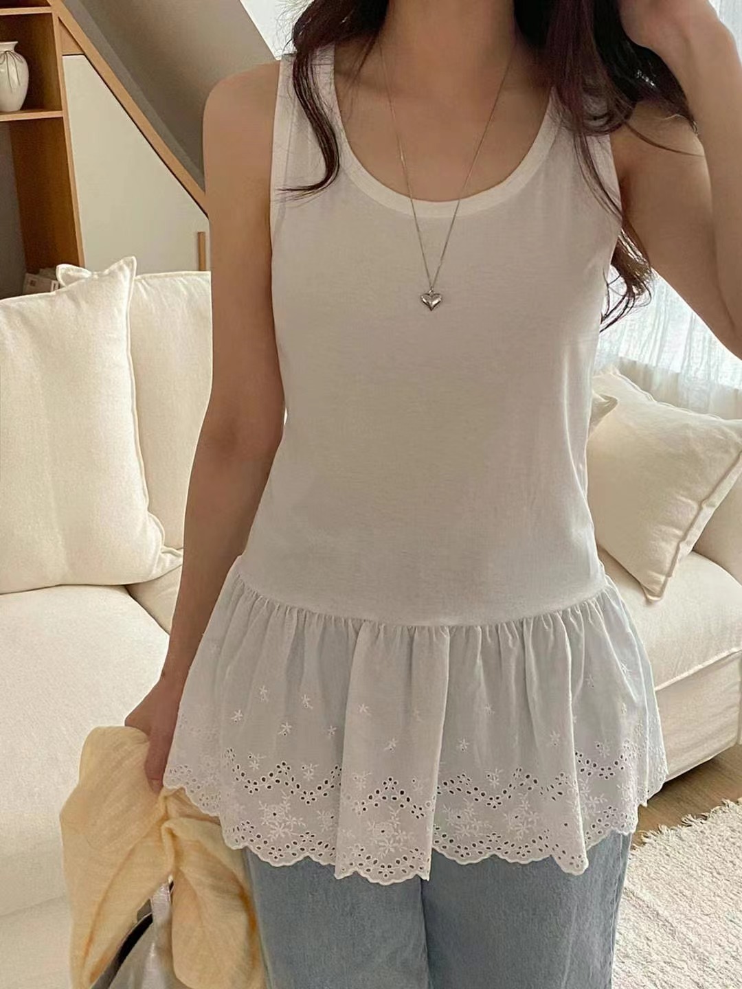 UNDERCOVER直郵韓國代購㊣女裝新款熱賣休閑人氣推薦吊帶背心UNDERCOVER吊帶/背心