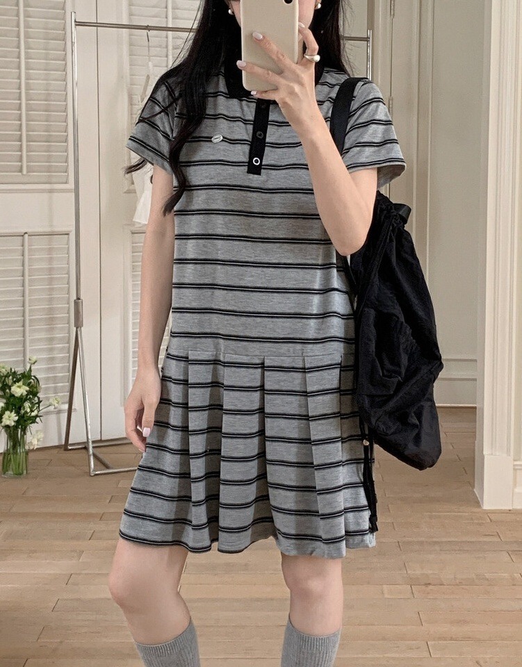 OLA直郵韓國代購㊣女裝新品推薦休閑人氣熱賣時尚25春夏連衣裙mellor/OLA連衣裙