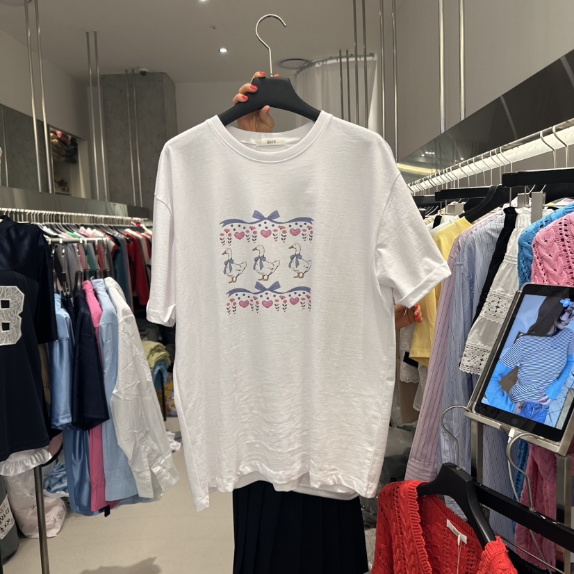 ARTE STUDIO韓國直郵㊣女裝新款推薦25春夏熱賣人氣休閑T恤ARTE STUDIOT恤圖色1