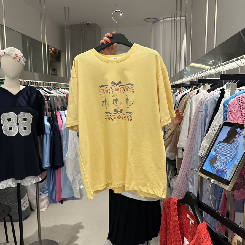 ARTE STUDIO韓國直郵㊣女裝新款推薦25春夏熱賣人氣休閑T恤ARTE STUDIOT恤圖色2