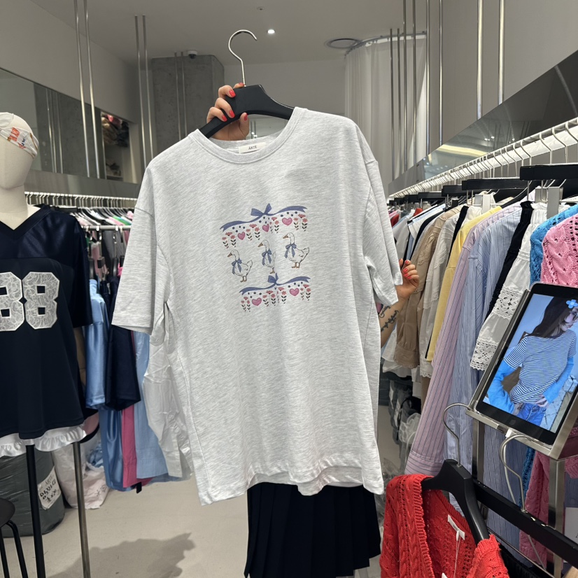 ARTE STUDIO韓國直郵㊣女裝新款推薦25春夏熱賣人氣休閑T恤ARTE STUDIOT恤圖色3