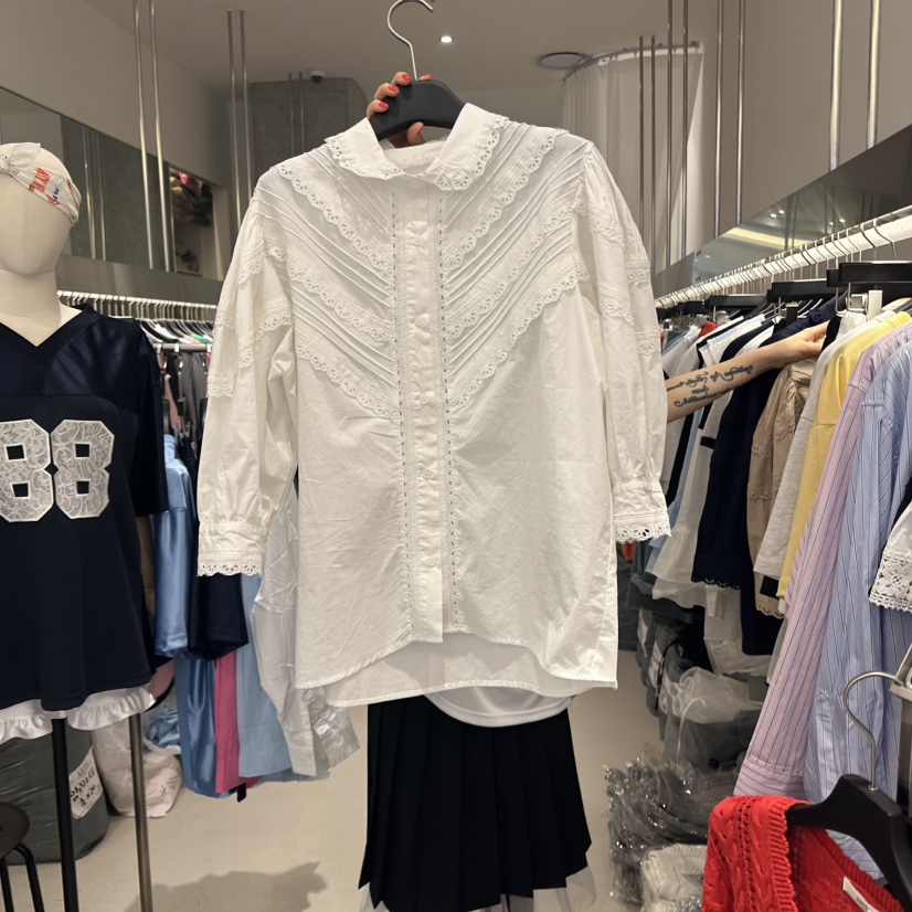 ARTE STUDIO韓國直郵㊣東大門實拍女裝新品25春夏襯衫蕾絲衫ARTE STUDIO襯衫/蕾絲衫