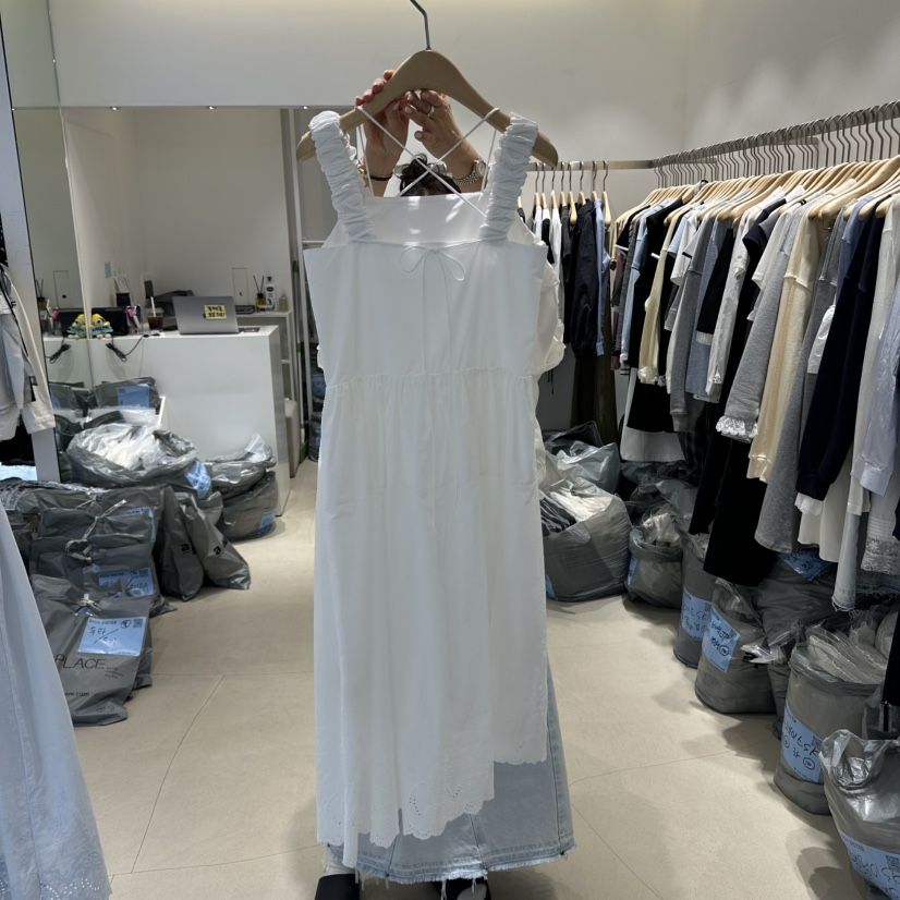 RICH SISTER直郵韓國代購㊣女裝新品25春夏連衣裙蕾絲長款RICH SISTER連衣裙
