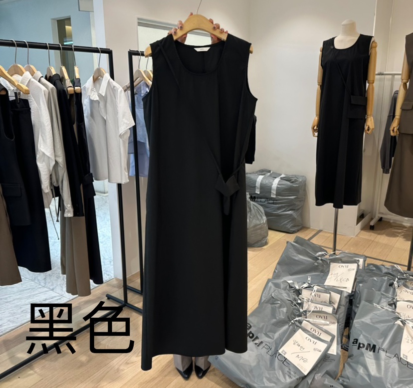 OVU韓國直郵㊣女裝新品推薦休閑25春夏熱賣人氣連衣裙含小包OVU連衣裙圖色3