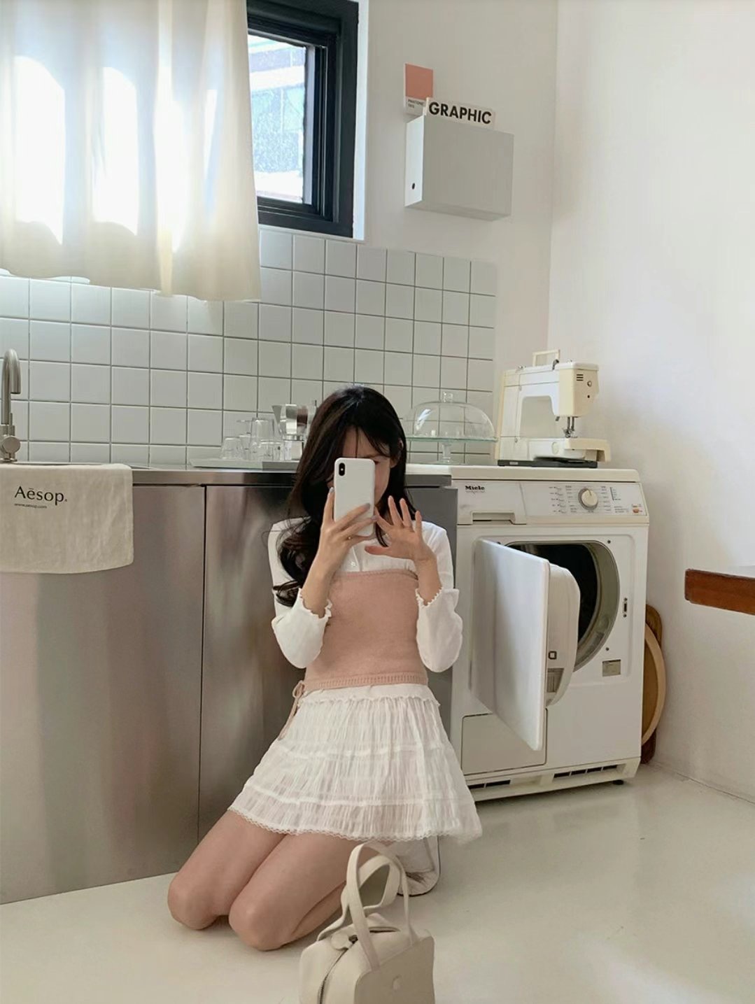 AFARRIER韓國直郵㊣東大門實拍女裝新品休閑推薦時尚25春夏短裙AFARRIER短裙