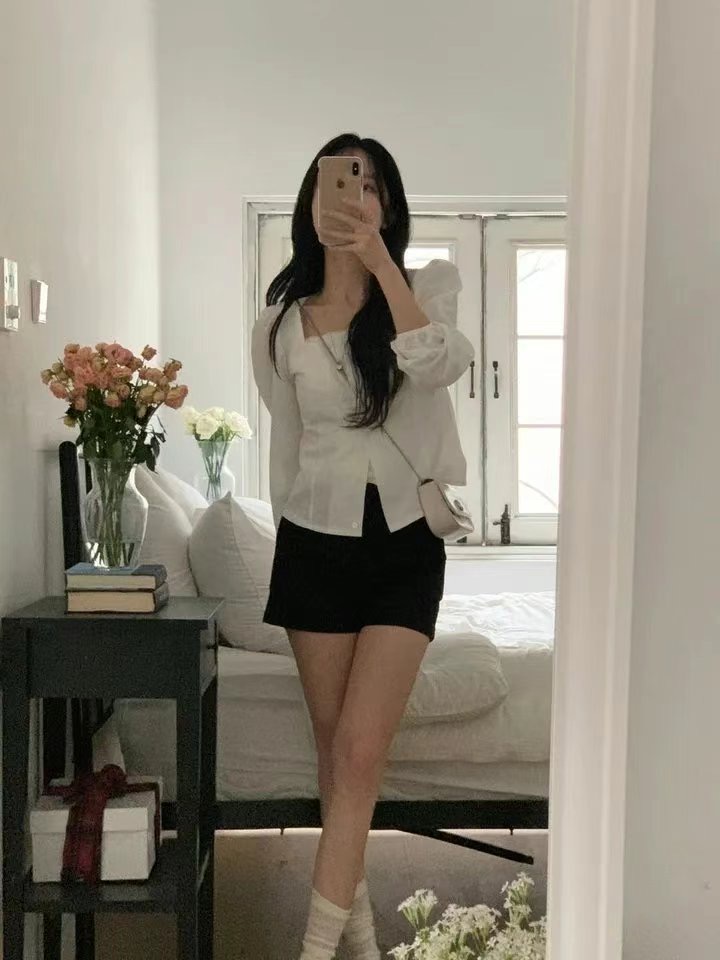 HAVE韓國㊣直郵東大門代購女裝新品人氣休閑熱賣襯衫蕾絲衫HAVE襯衫/蕾絲衫