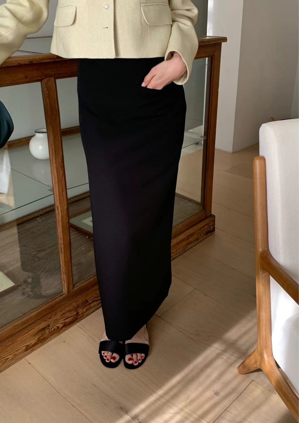 LIBERTY直郵韓國代購㊣女裝新款熱賣人氣25春夏推薦休閑長裙LIBERTY長裙圖色3