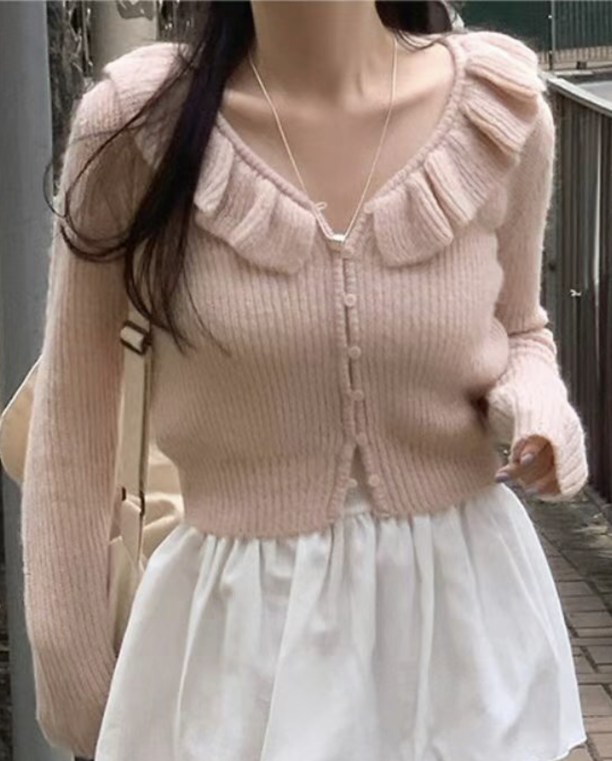 AFARRIER韓國㊣直郵東大門代購女裝新品休閑25春夏針織衫褶皺AFARRIER針織衫