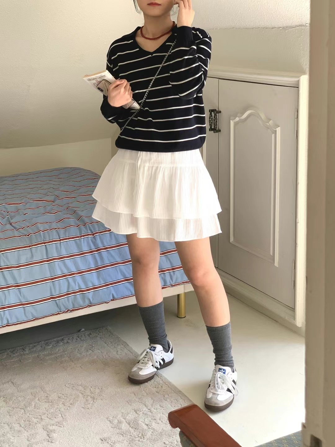 LIBERTY韓國直郵㊣東大門實拍女裝新款熱賣休閑人氣時尚針織衫LIBERTY針織衫