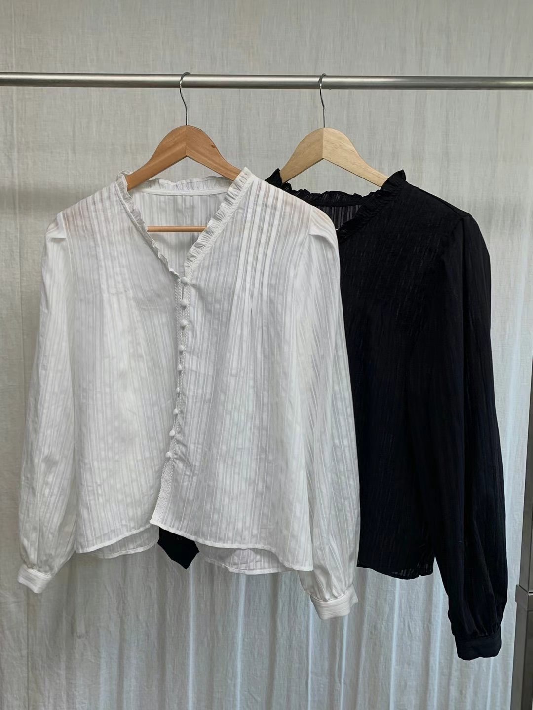 LIBERTY韓國㊣直郵東大門代購女裝新品休閑25春夏襯衫蕾絲衫LIBERTY襯衫/蕾絲衫圖色2左二色