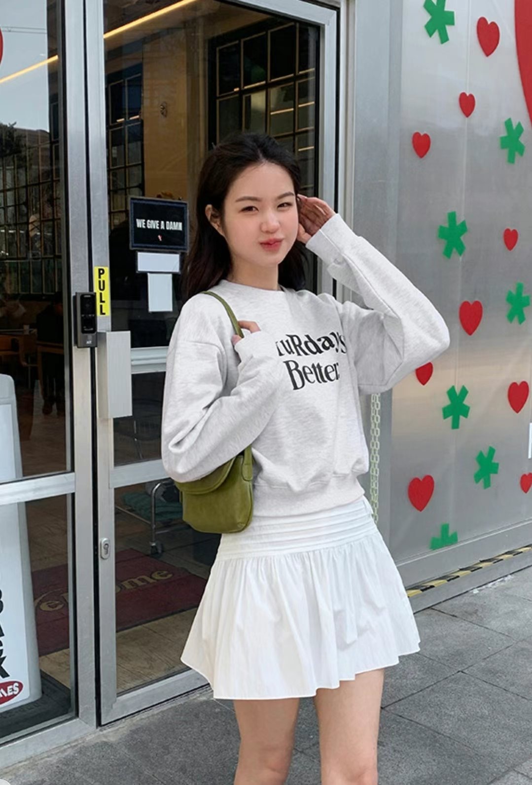 AFARRIER直郵韓國代購㊣女裝新款休閑人氣熱賣推薦短裙褶皺AFARRIER短裙