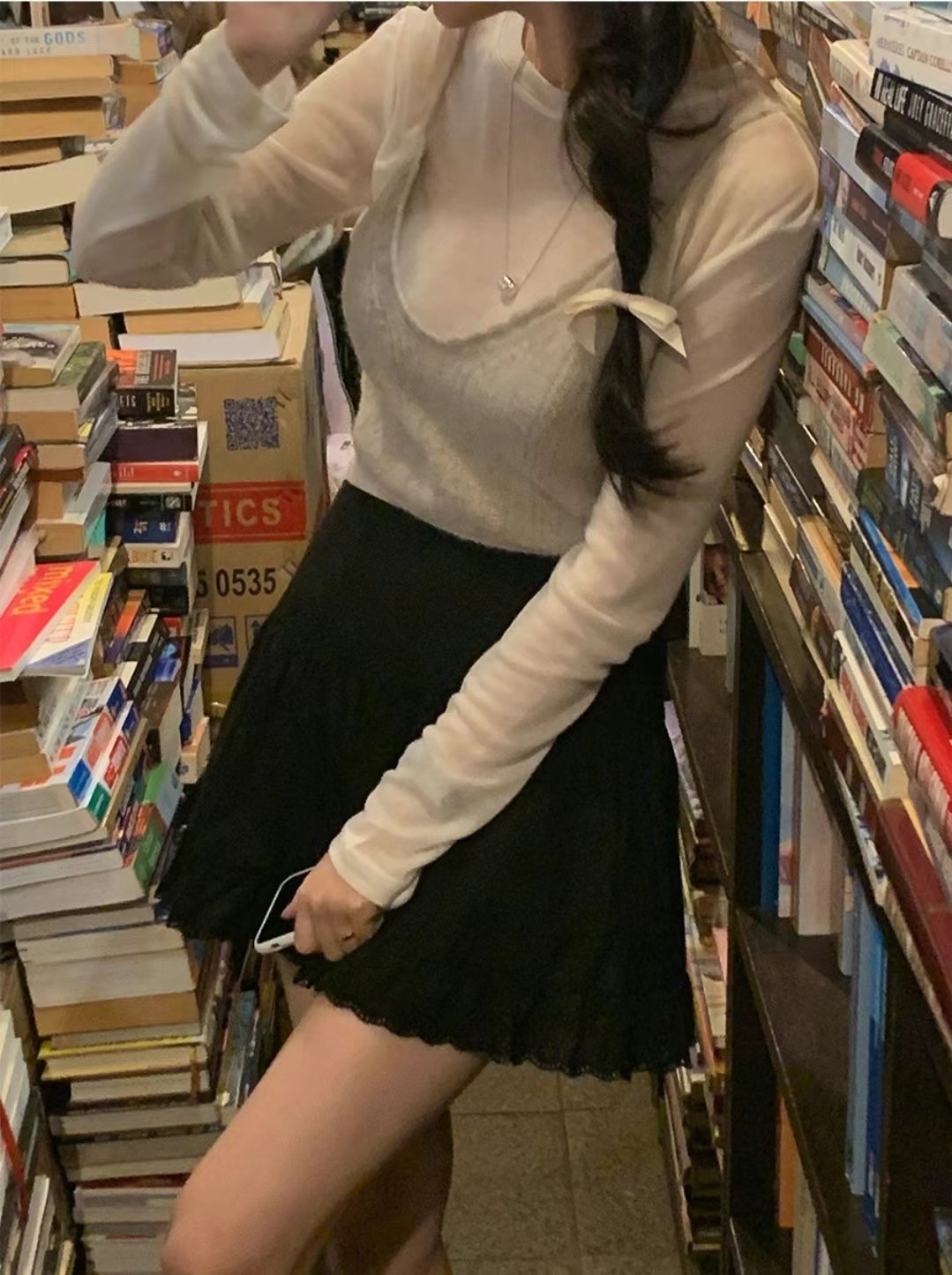 AFARRIER韓國㊣直郵東大門代購女裝新款人氣吊帶背心馬海毛緊身AFARRIER吊帶/背心
