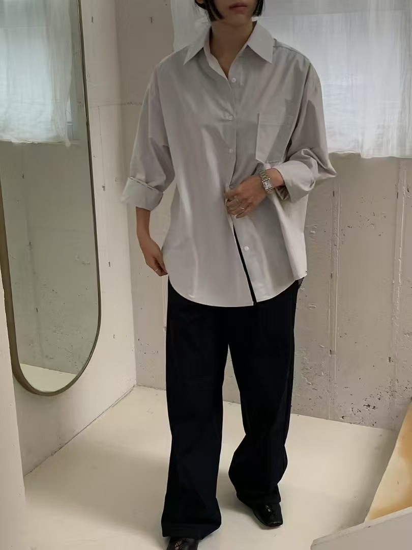 HANDER韓國直郵㊣東大門實拍女裝新款熱賣人氣時尚襯衫蕾絲衫HANDER襯衫/蕾絲衫
