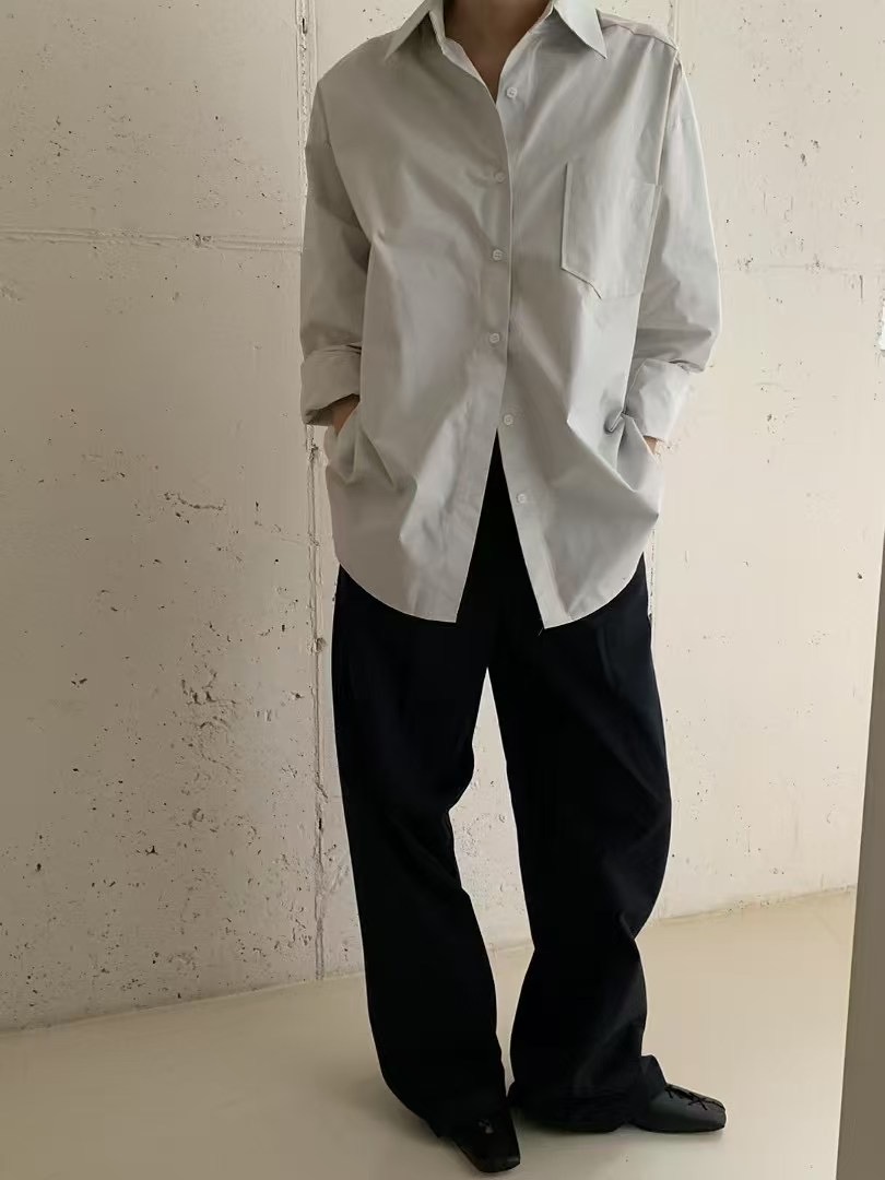 HANDER韓國直郵㊣東大門實拍女裝新款熱賣人氣時尚襯衫蕾絲衫HANDER襯衫/蕾絲衫