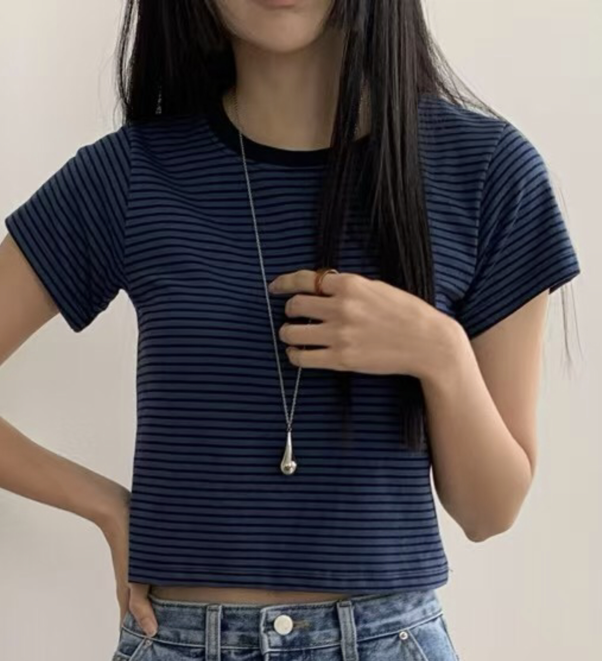 HANDER韓國㊣直郵東大門代購女裝新款時尚人氣推薦熱賣休閑T恤HANDERT恤圖色3