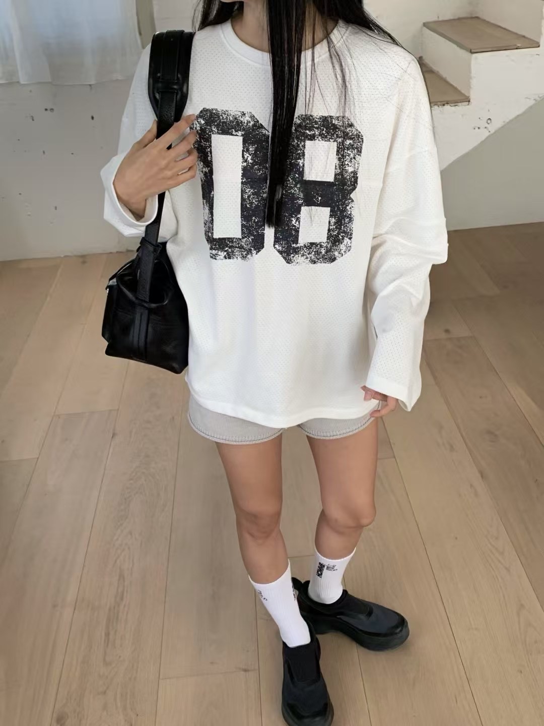 HANDER韓國直郵㊣東大門實拍女裝新品休閑時尚熱賣人氣推薦T恤HANDERT恤