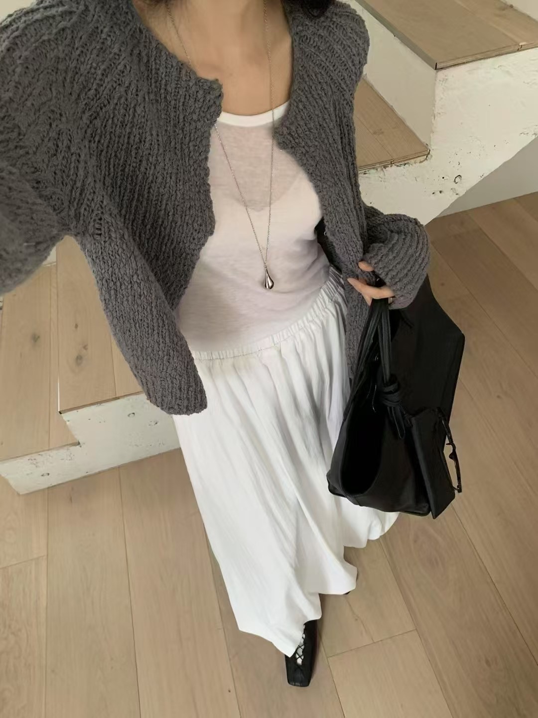 HANDER韓國直郵㊣東大門實拍女裝新品休閑25春夏時尚熱賣長裙HANDER長裙