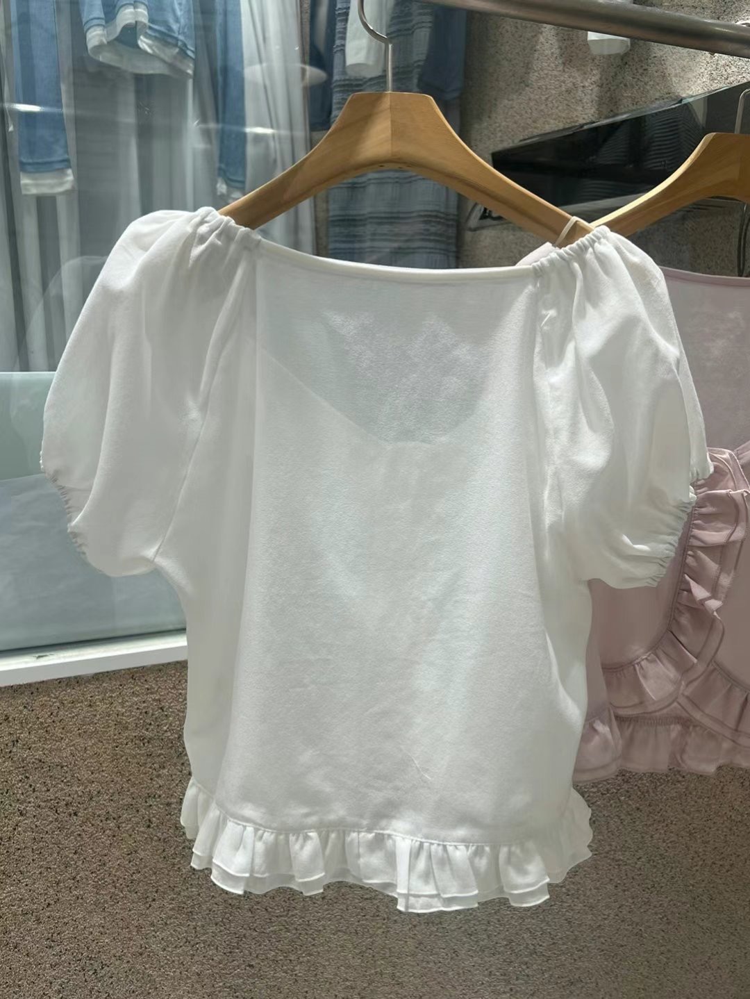 HAVE直郵韓國代購㊣女裝新品休閑時尚25春夏推薦襯衫蕾絲衫HAVE襯衫/蕾絲衫