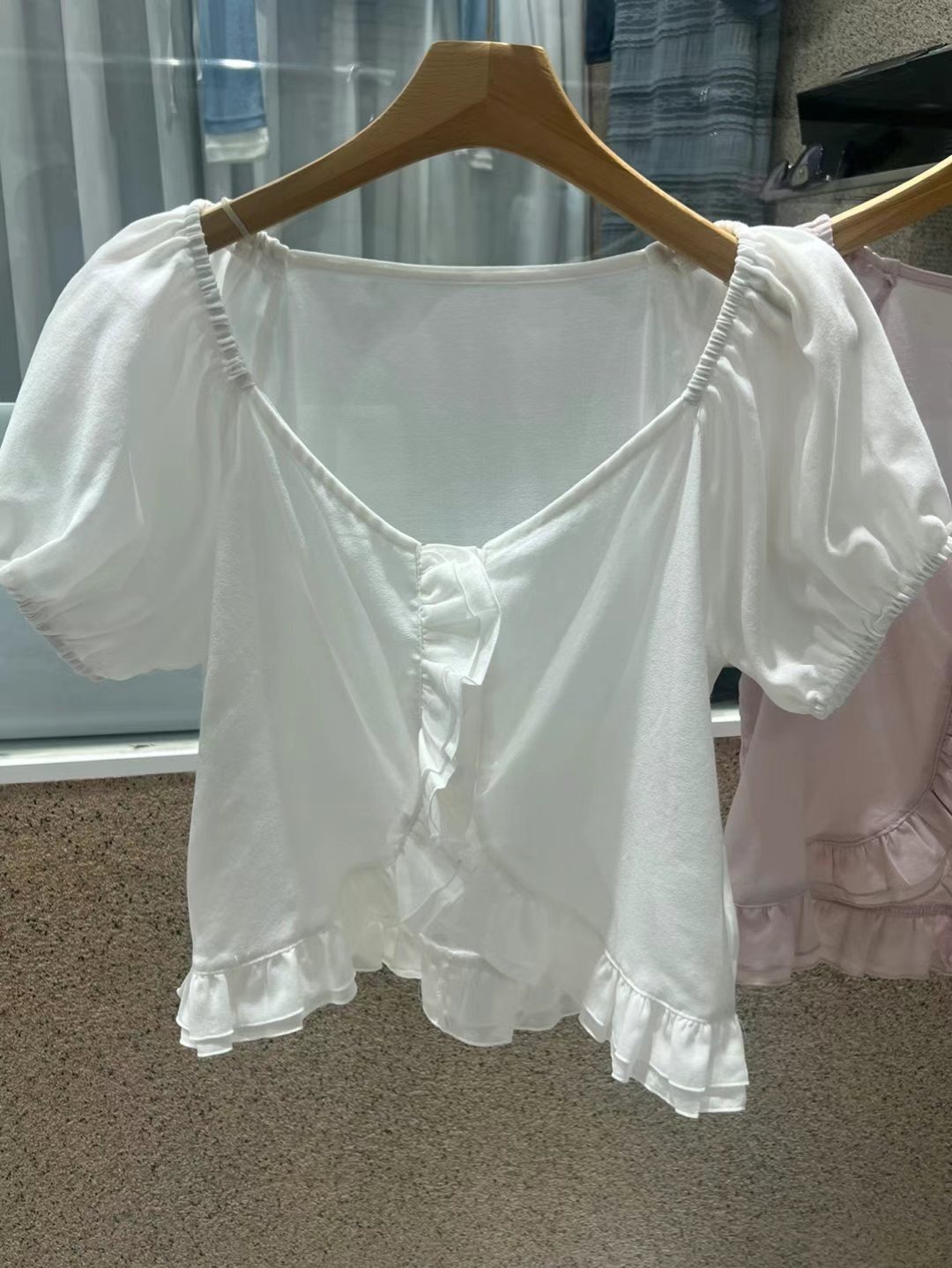 HAVE直郵韓國代購㊣女裝新品休閑時尚25春夏推薦襯衫蕾絲衫HAVE襯衫/蕾絲衫