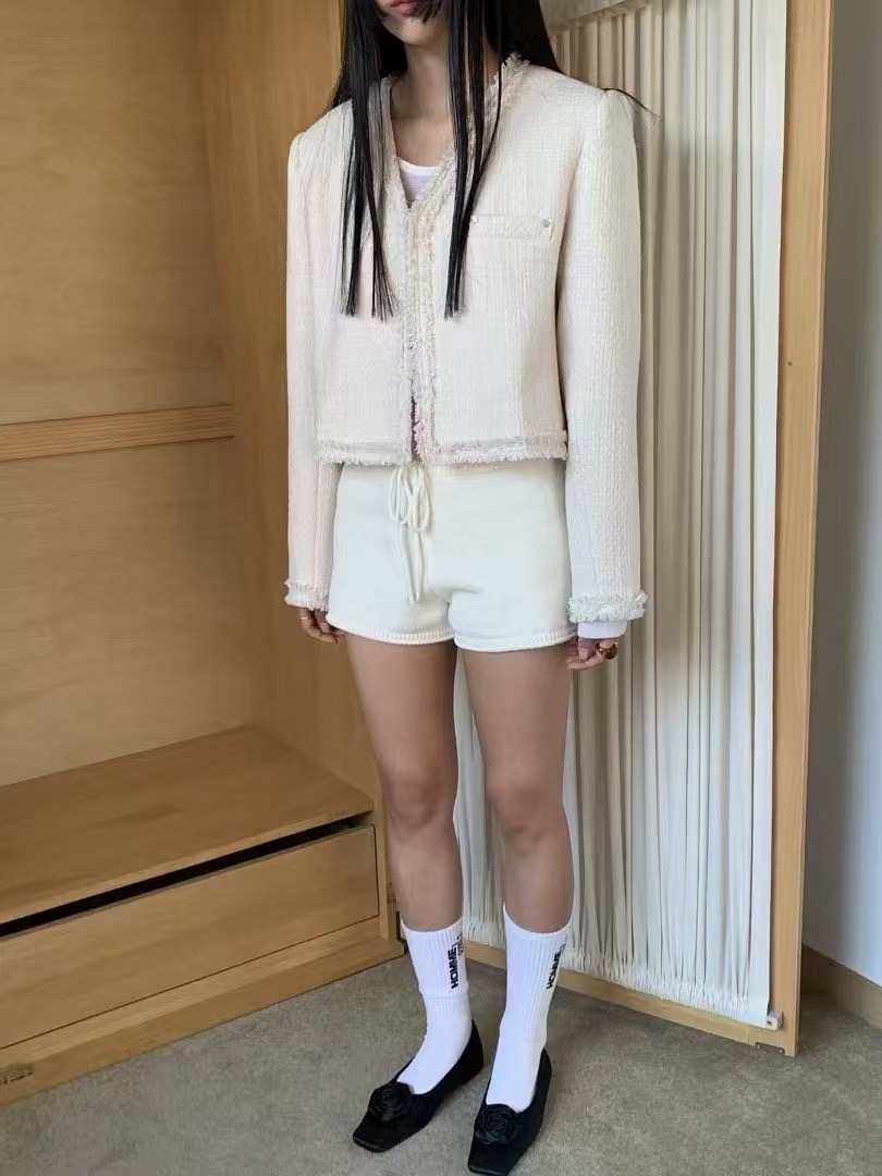 HANDER韓國直郵㊣東大門實拍女裝新款時尚25春夏推薦夾克花呢HANDER夾克