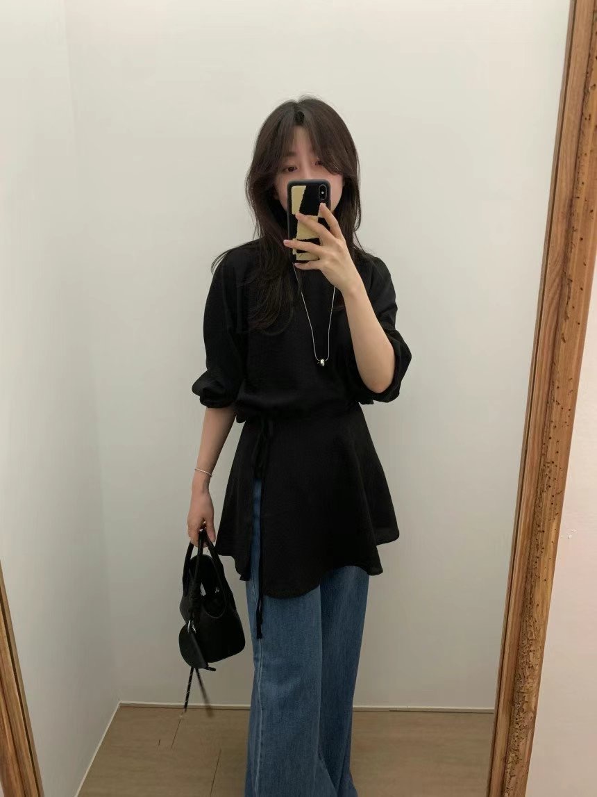 CRISPY CHIPS韓國直郵㊣東大門實拍女裝新品25春夏休閑套裝BLACKGHOBI套裝