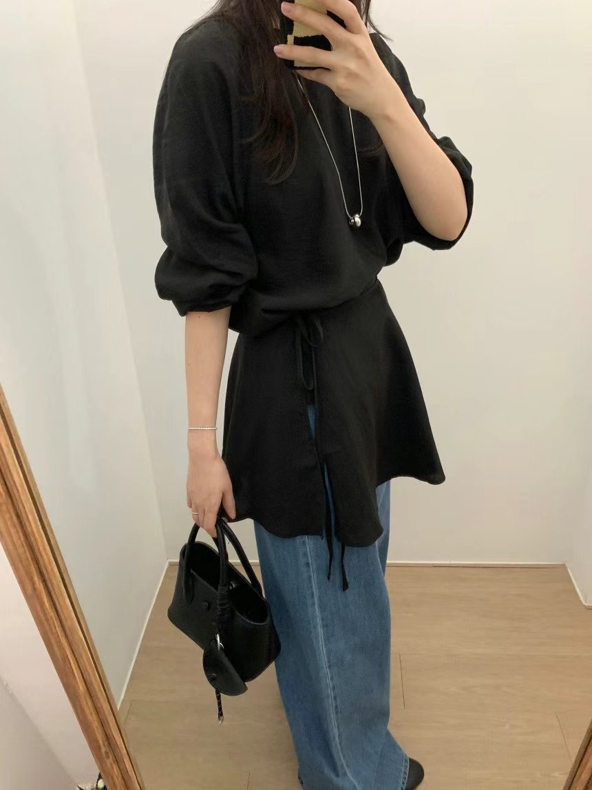 CRISPY CHIPS韓國直郵㊣東大門實拍女裝新品25春夏休閑套裝BLACKGHOBI套裝