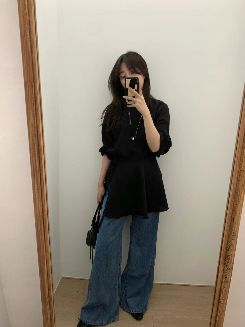 CRISPY CHIPS韓國直郵㊣東大門實拍女裝新品25春夏休閑套裝BLACKGHOBI套裝