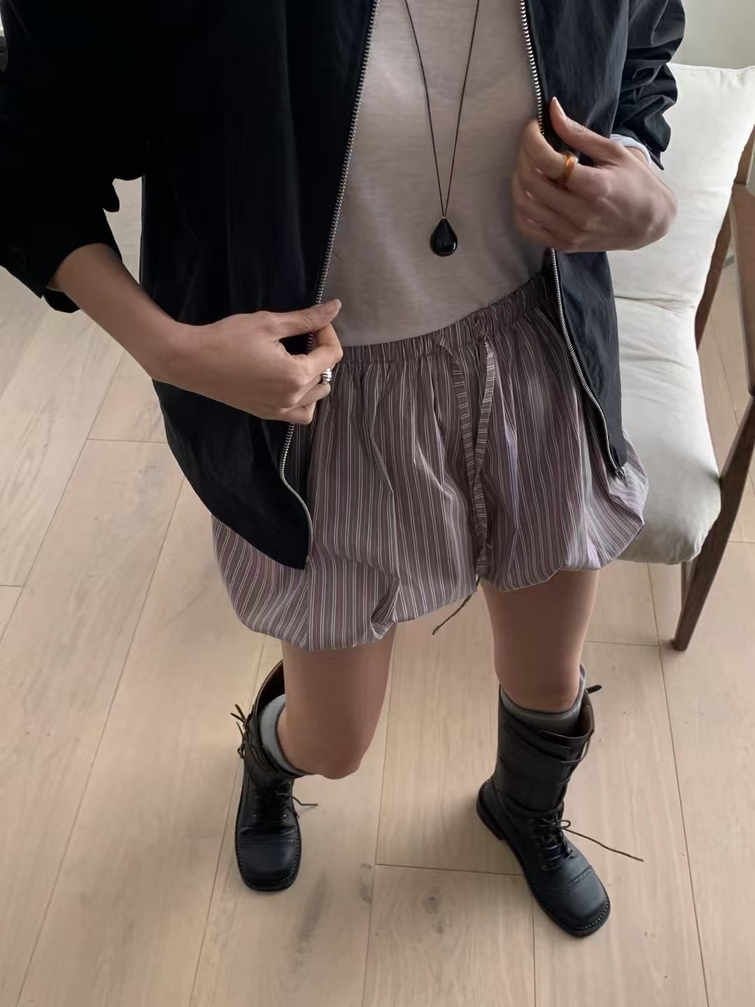 HANDER韓國直郵㊣女裝新品推薦時尚休閑25春夏人氣熱賣短褲HANDER短褲