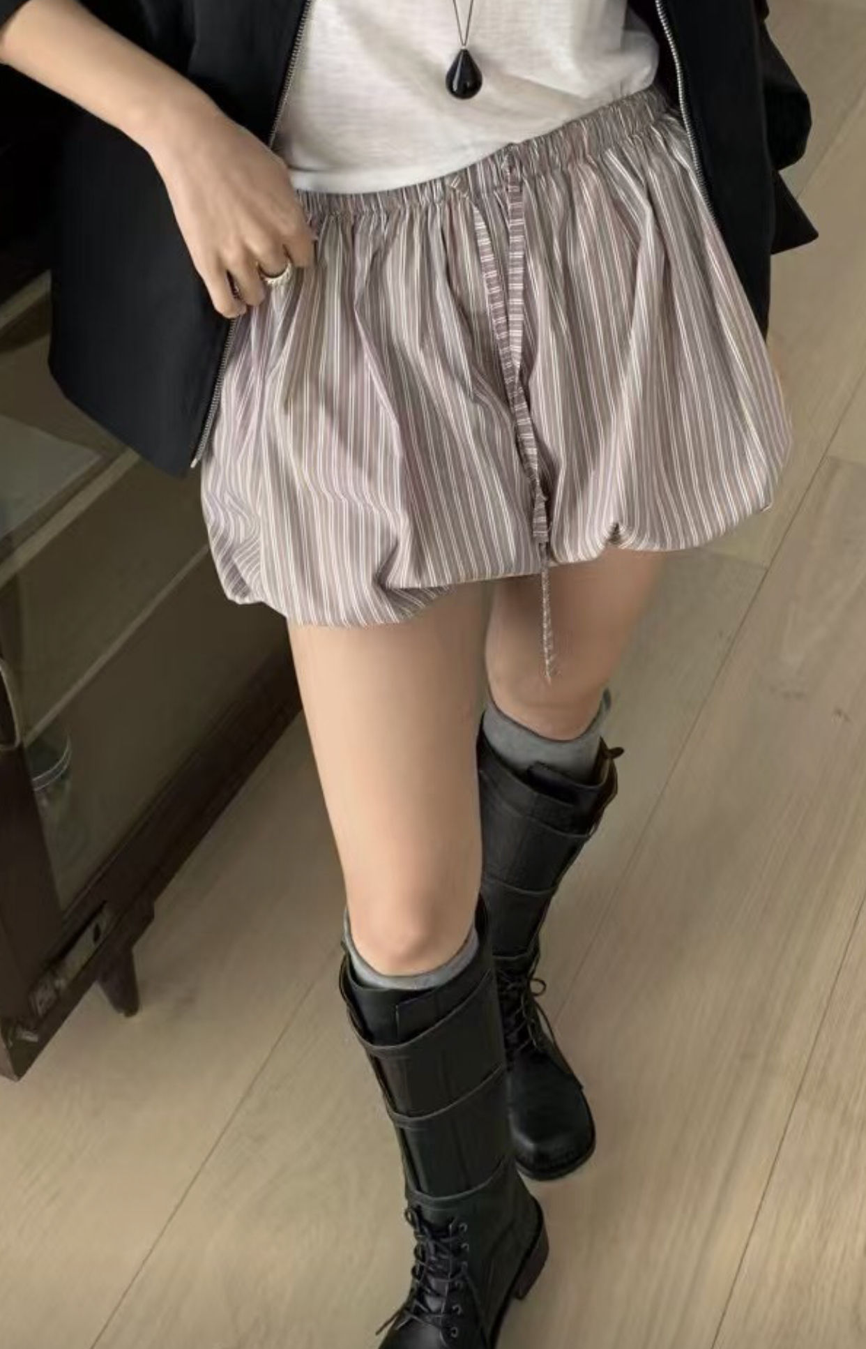 HANDER韓國直郵㊣女裝新品推薦時尚休閑25春夏人氣熱賣短褲HANDER短褲圖色2
