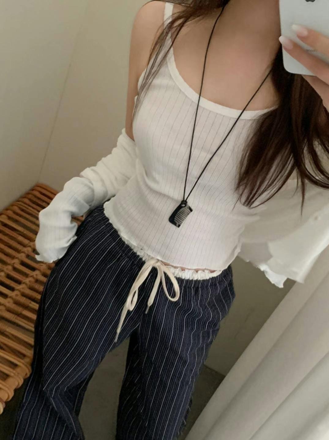 GLOWY韓國㊣直郵東大門代購女裝新品推薦熱賣25春夏套裝開衫GLOWY套裝