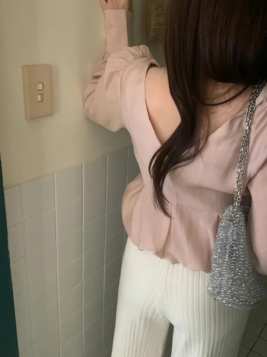 GLOWY韓國直郵㊣東大門實拍女裝新品休閑推薦時尚襯衫蕾絲衫GLOWY襯衫/蕾絲衫