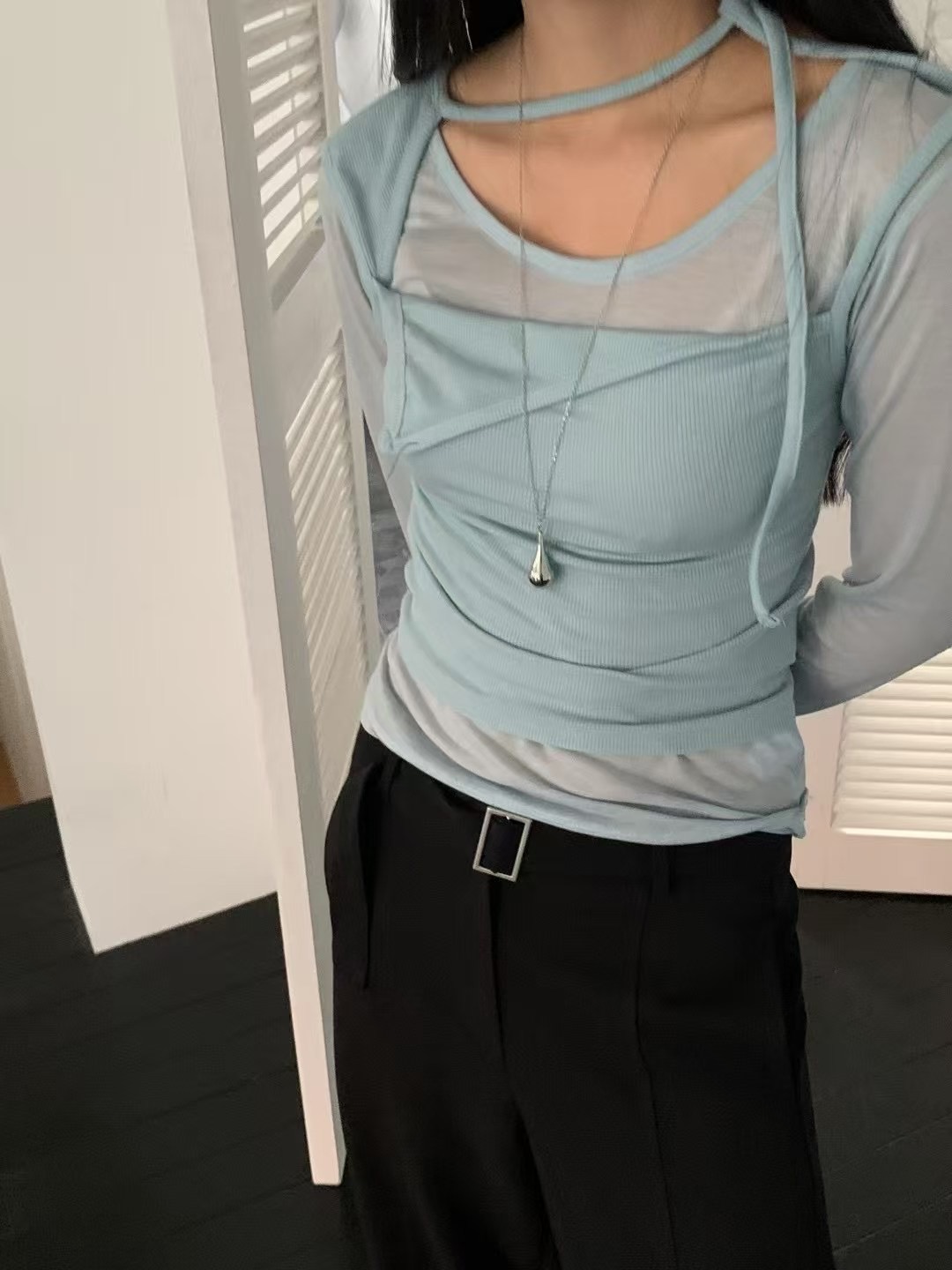 HANDER韓國㊣直郵東大門代購女裝新款休閑時尚熱賣25春夏套裝HANDER套裝圖色2