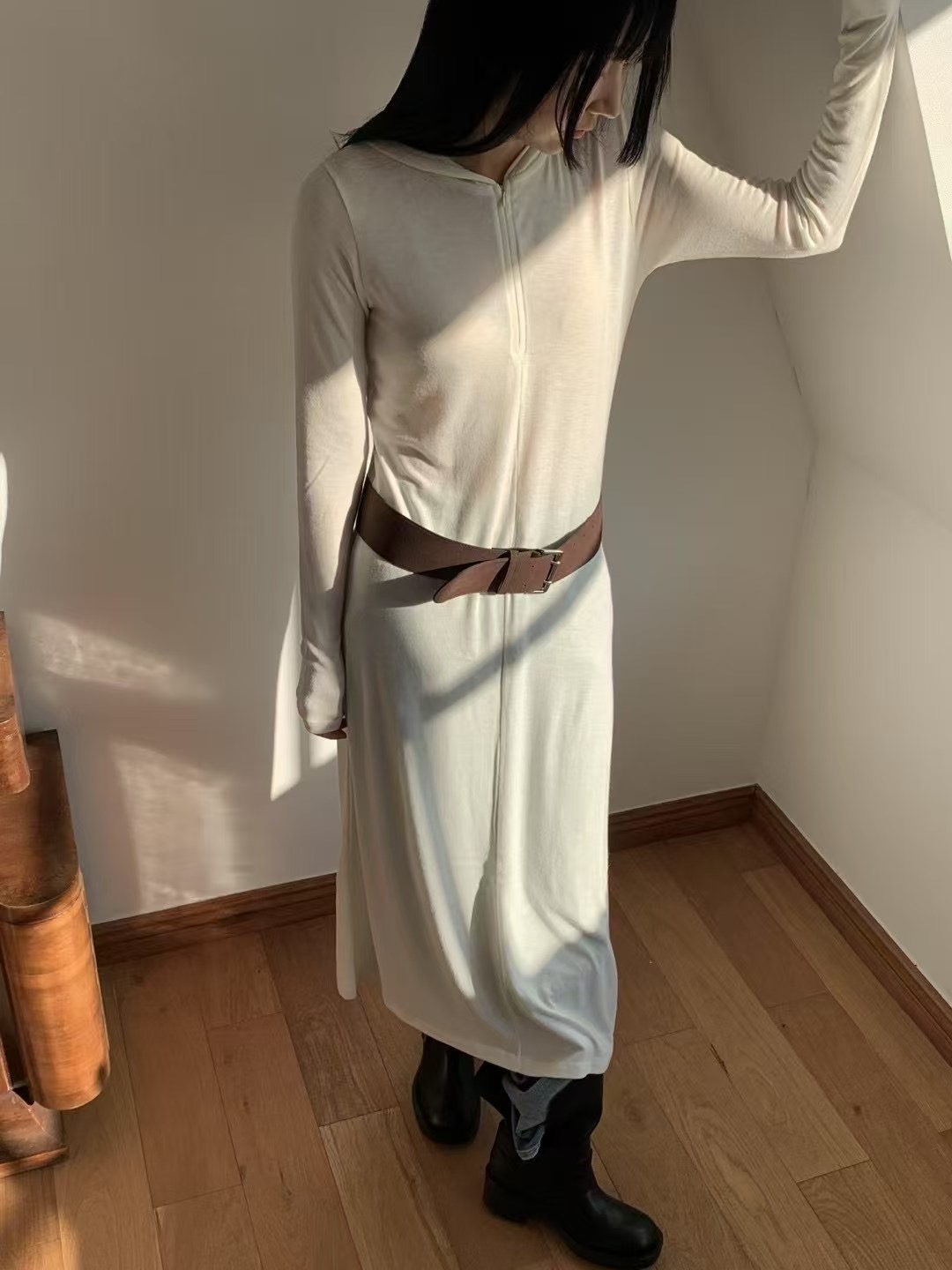 HANDER韓國㊣直郵東大門代購女裝新品推薦時尚25春夏連衣裙HANDER連衣裙