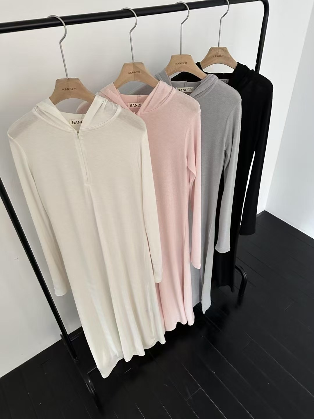 HANDER韓國㊣直郵東大門代購女裝新品推薦時尚25春夏連衣裙HANDER連衣裙圖色4左四色
