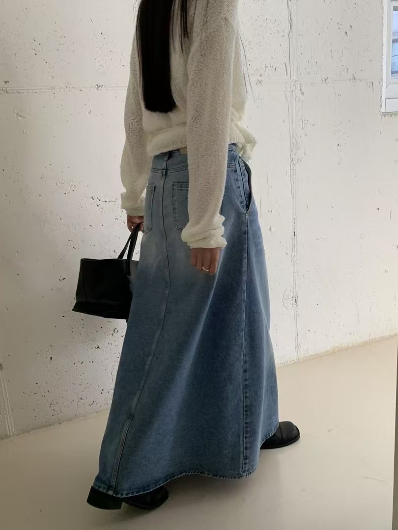 HANDER韓國直郵㊣東大門實拍女裝新款休閑時尚熱賣長裙長款HANDER長裙