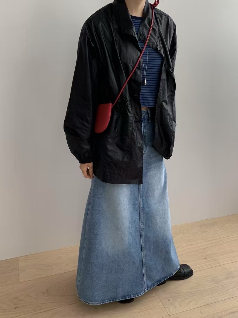 HANDER韓國直郵㊣東大門實拍女裝新款休閑時尚熱賣長裙長款HANDER長裙